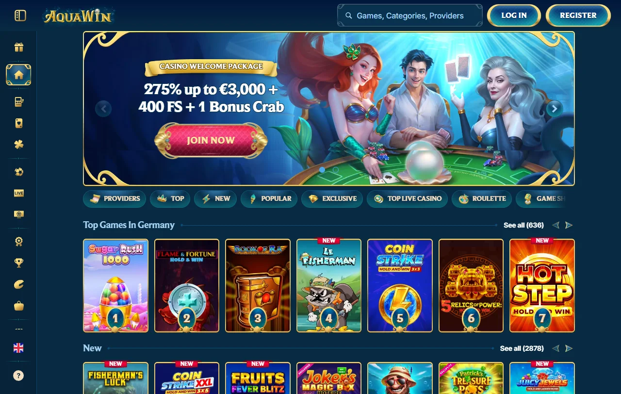 Aquawin Casino: συνολική εικόνα της πλατφόρμας της Stellar Ltd πριν από το κλείσιμο