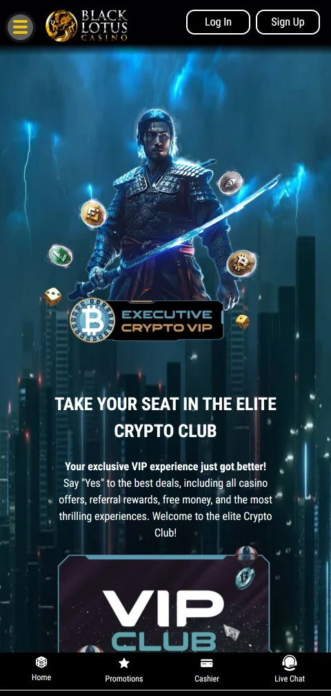 Mobile ιστότοπος και Android εφαρμογή του Black Lotus Casino σε κινητό
