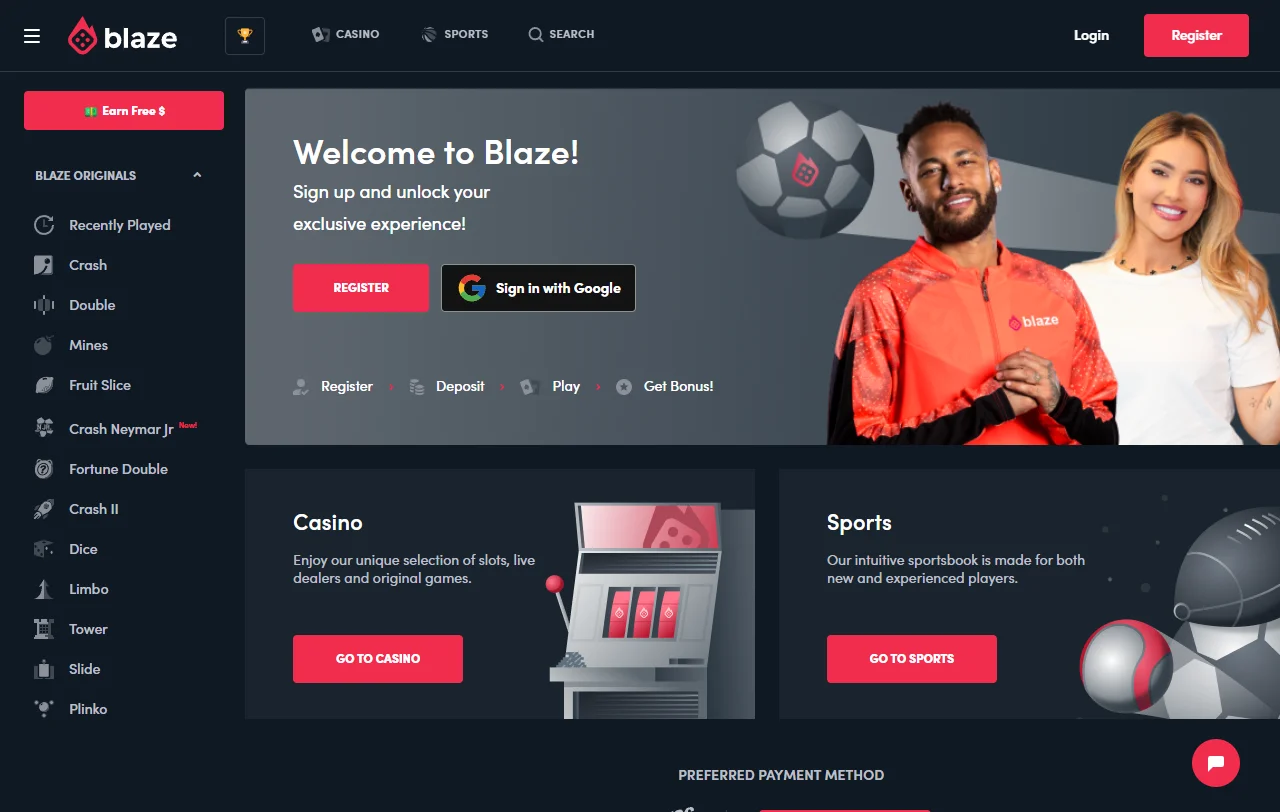 Επισκόπηση του Blaze Casino με άδεια Κουρασάο και ελληνική διεπαφή