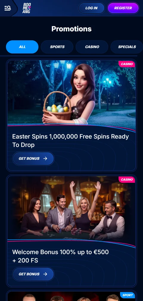 Μέθοδοι πληρωμής του Boomerang casino σε κινητό με κάρτες και crypto