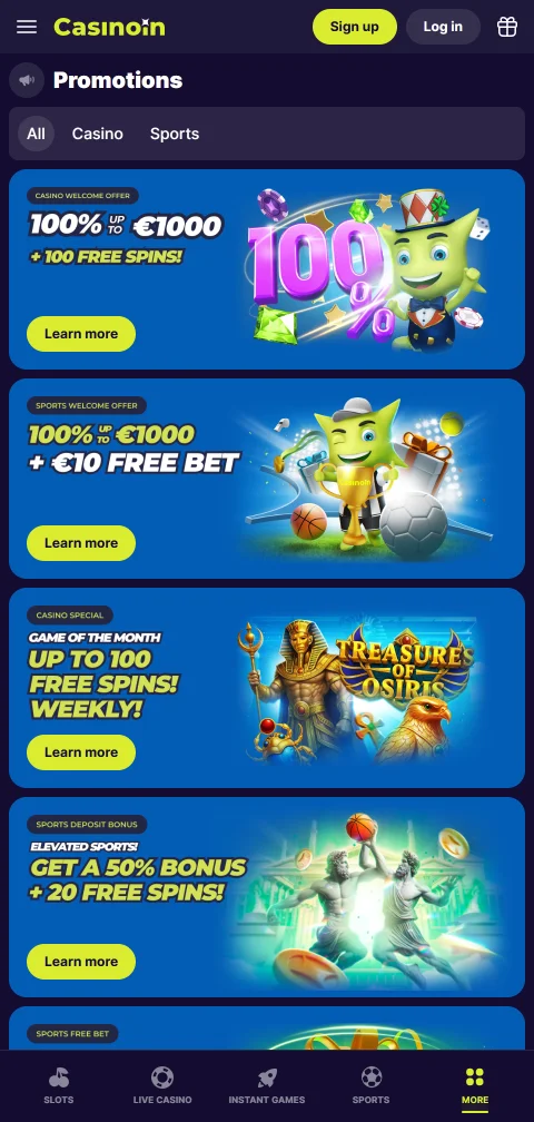 Ασφάλεια CasinoIn Casino, άδεια OGL/2024/650/0284 και εργαλεία υπεύθυνου παιχνιδιού