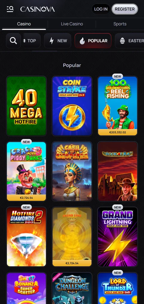 Μέθοδοι πληρωμής του Casinova Casino με κάρτες, e-wallets και κρυπτονομίσματα