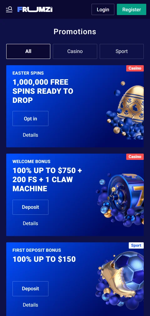 Άδεια και ασφάλεια της Frumzi Casino υπό διεθνή δικαιοδοσία