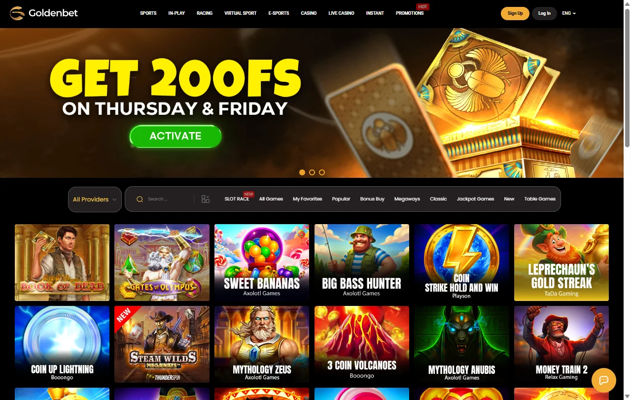 Πακέτο καλωσορίσματος GoldenBet έως 1.500 € σε τρεις καταθέσεις με wagering 35x