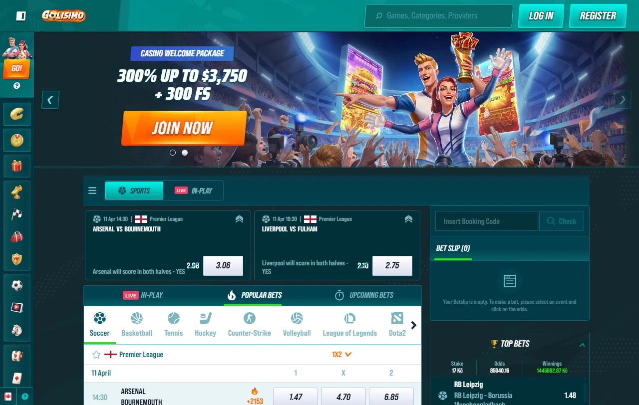 Golisimo Casino ως υβριδική πλατφόρμα καζίνο και αθλητικού στοιχήματος με ποδοσφαιρική θεματολογία