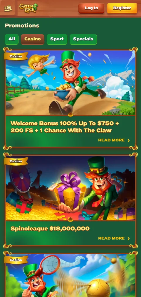 Ταμείο της GreenLuck Casino στο κινητό με κάρτες, e-wallets και κρυπτονομίσματα