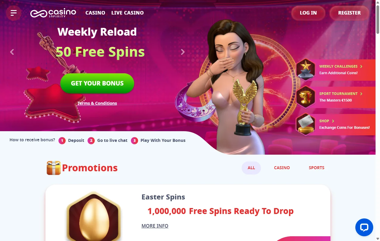 Επισκόπηση του Infinity Casino και της offshore λειτουργίας του για παίκτες στην Ελλάδα