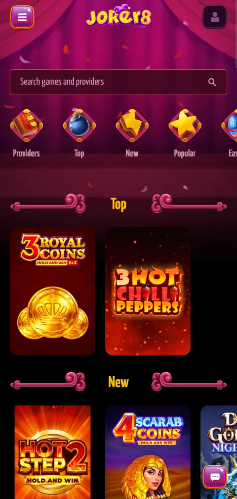 Ταμείο του Joker8 Casino με κάρτες, e-wallets και κρυπτονομίσματα