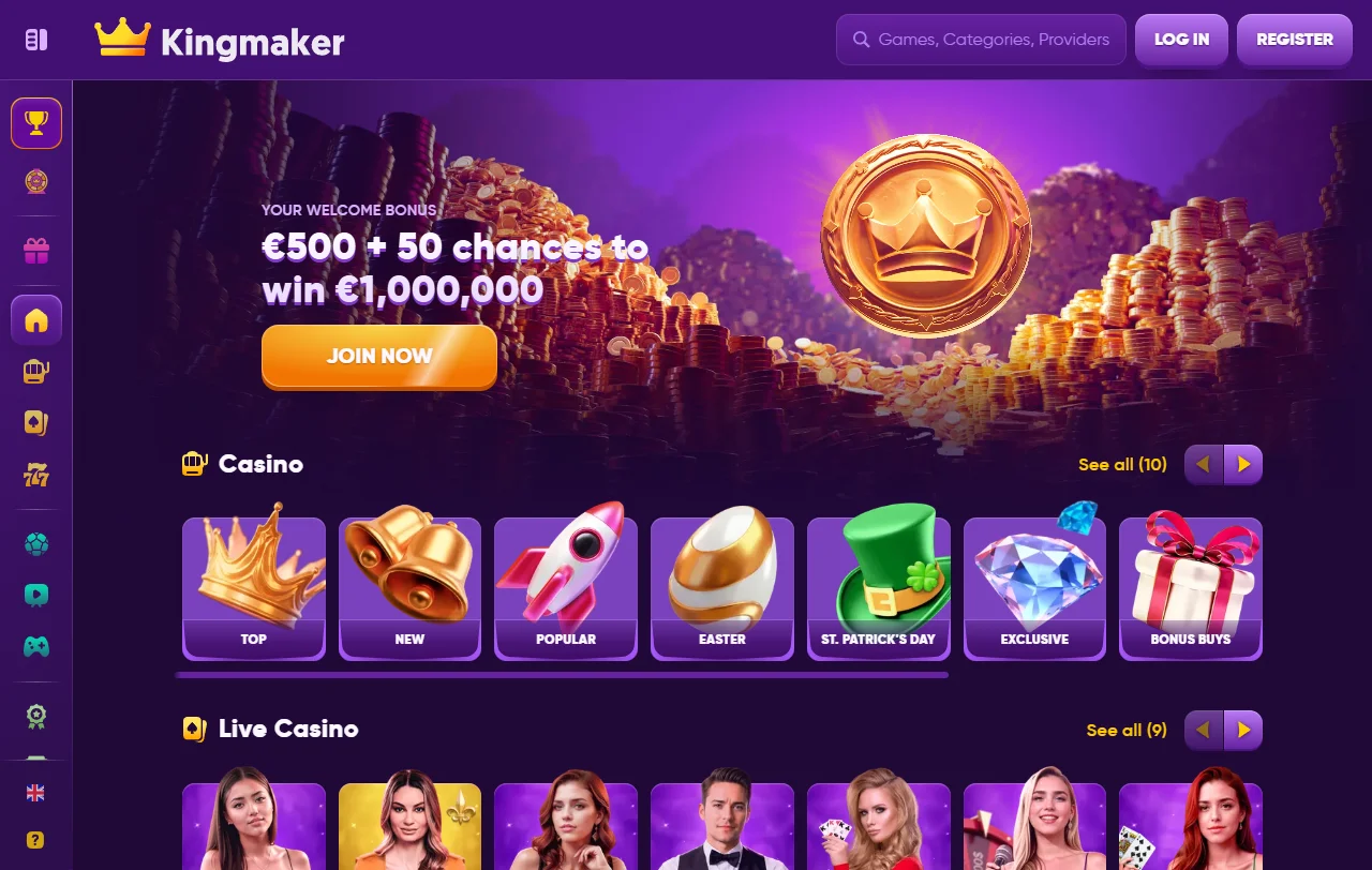 Kingmaker Casino, επισκόπηση πλατφόρμας καζίνο και sportsbook με ενιαίο πορτοφόλι