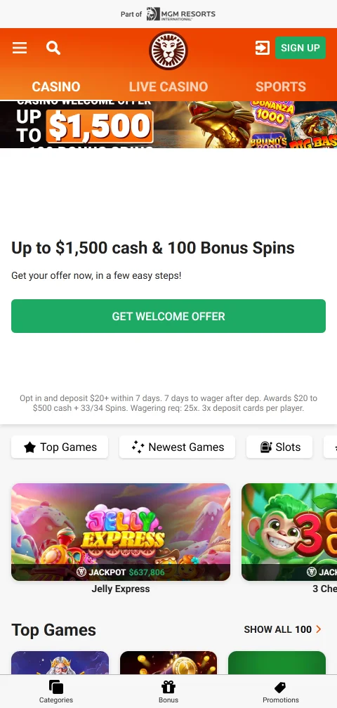 Η mobile έκδοση του LeoVegas Casino σε Android και browser