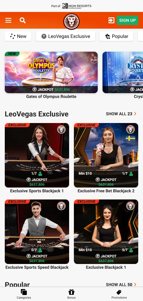 Όρια παιχνιδιού και αυτοαποκλεισμός στο LeoVegas Casino από το κινητό