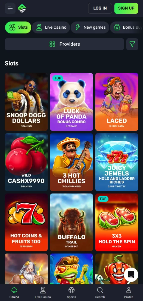 Ταμείο του LuckyWave Casino στο κινητό με κάρτες και κρυπτονομίσματα