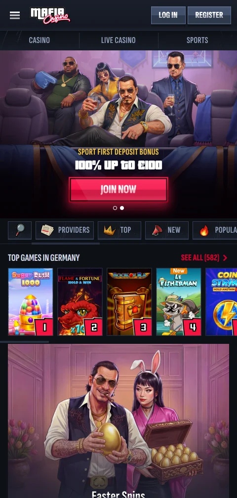 Το Mafia Casino στον browser κινητού χωρίς ξεχωριστή native εφαρμογή