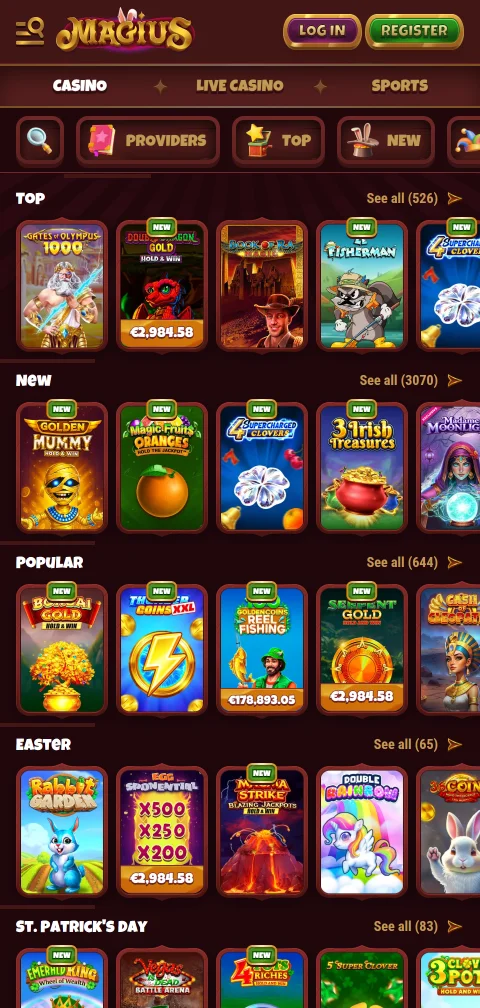 Ασφάλεια και στοιχεία αδειοδότησης του Magius Casino για παίκτες από Ελλάδα