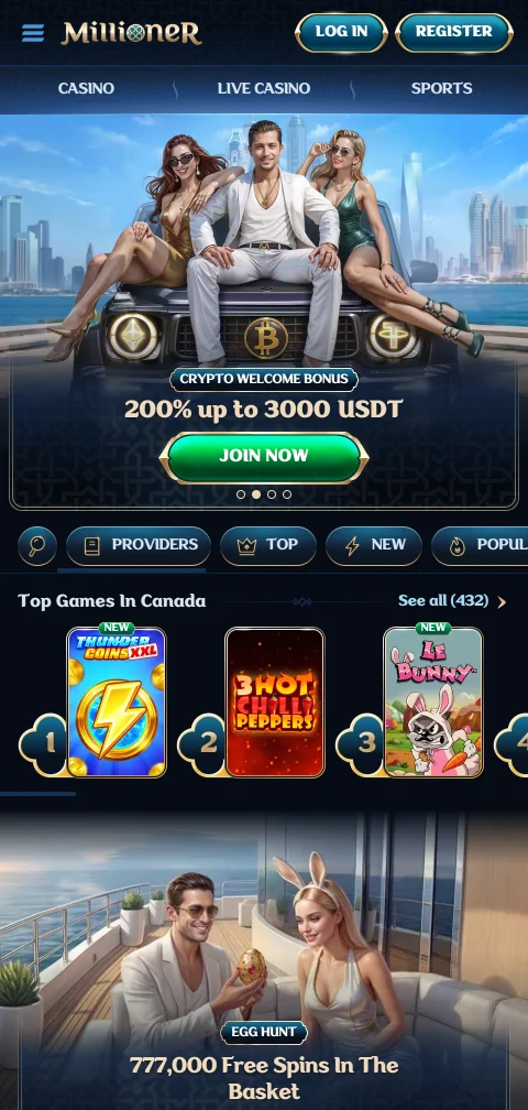 Έκδοση browser του Millioner casino για κινητά iOS και Android