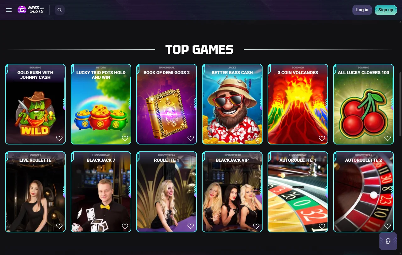 Πακέτο καλωσορίσματος έως 1.500 € και free spins στο NeedForSlots Casino