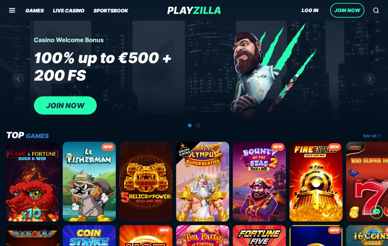 Επισκόπηση του Playzilla Casino ως υβριδικής πλατφόρμας στοιχήματος και slots για την Ελλάδα
