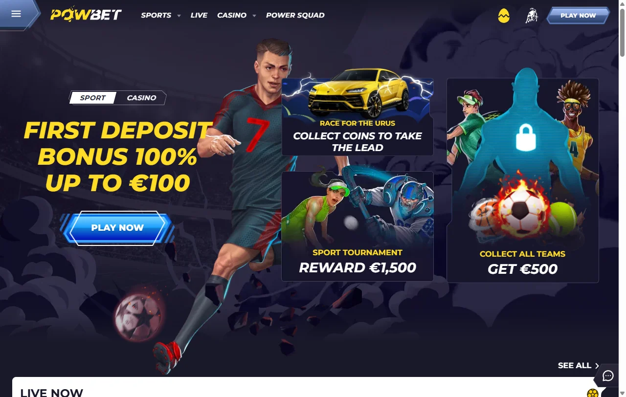 Επισκόπηση του Powbet Casino με καζίνο και αθλητικό στοίχημα σε ευρώ