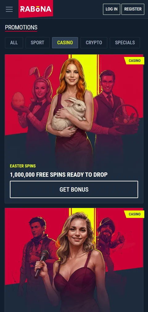 Μέθοδοι πληρωμής της Rabona Casino με κάρτες, e-wallets και κρυπτονομίσματα
