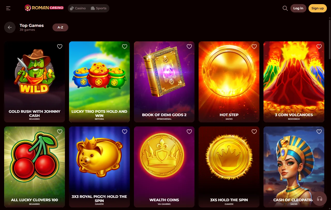 Προσφορά πρώτης κατάθεσης του Roman Casino με 150 free spins και wagering 35x