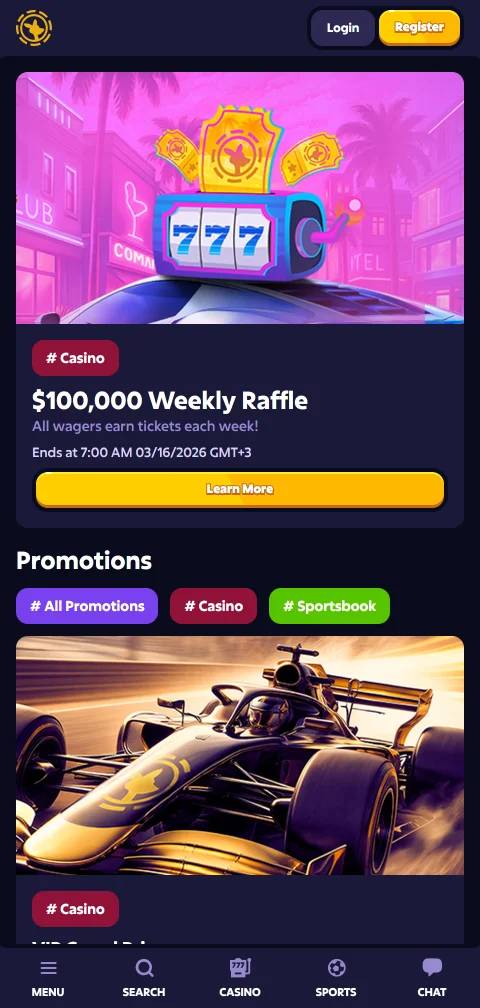Ταμείο του Roobet casino στο κινητό με καταθέσεις BTC, ETH και USDT