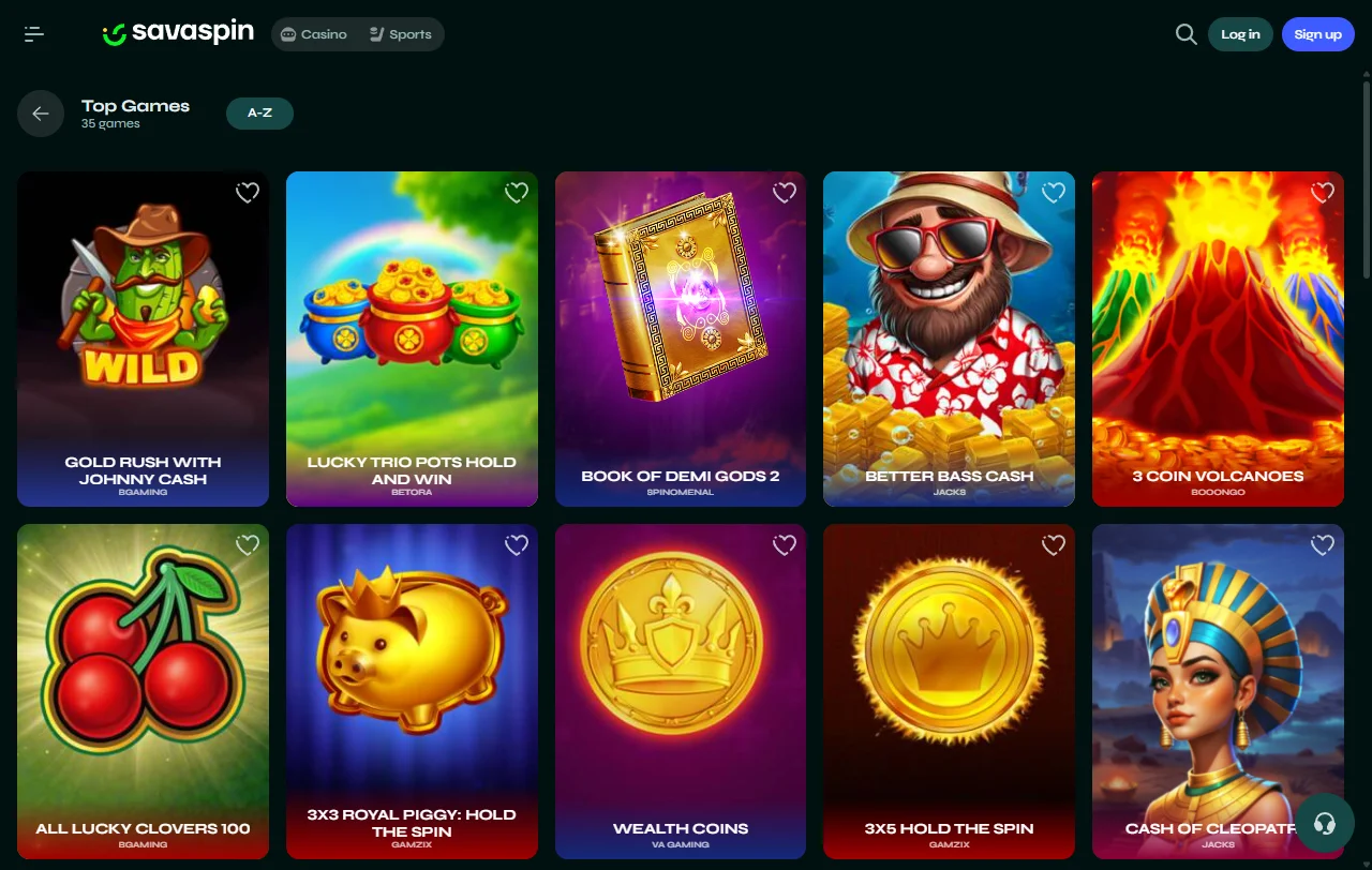 Πακέτο καλωσορίσματος του Savaspin Casino με 450 € και 250 free spins