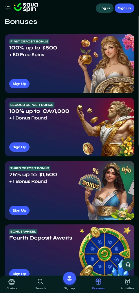 Ταμείο του Savaspin Casino στο κινητό με Jeton, MiFinity και κρυπτονομίσματα