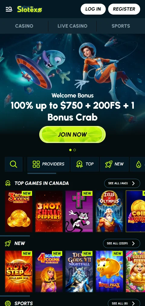 Το Slotexo Casino στον browser του κινητού χωρίς ξεχωριστή εφαρμογή