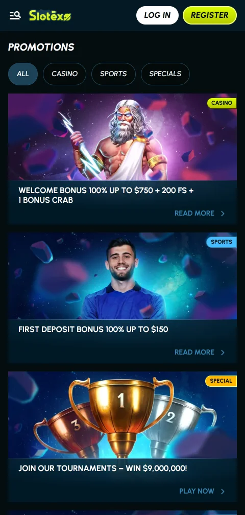 Ενότητα ασφάλειας και επαλήθευσης KYC του Slotexo Casino στο κινητό