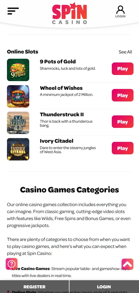 Καταθέσεις και αναλήψεις στο Spin Casino μέσω Skrill, Neteller και Visa