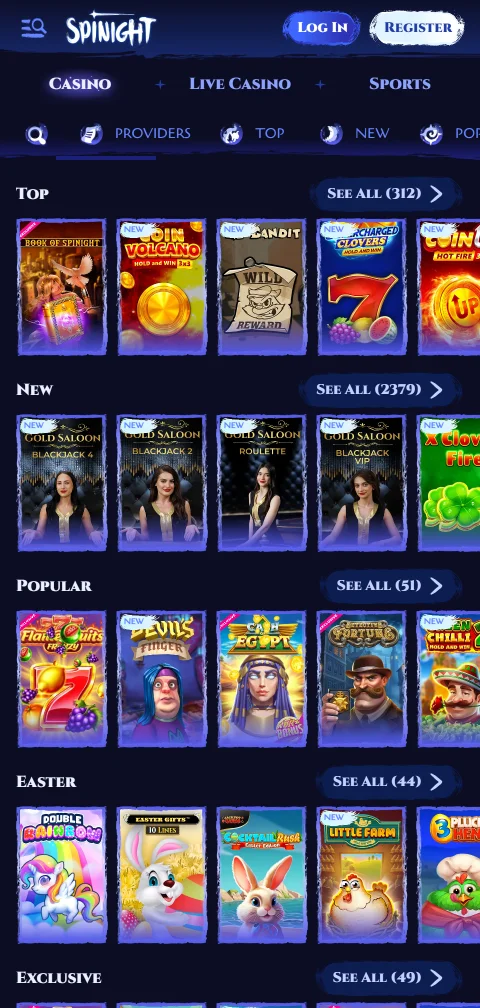 Ταμείο του Spinight Casino στο κινητό με κάρτες, e-wallets και crypto