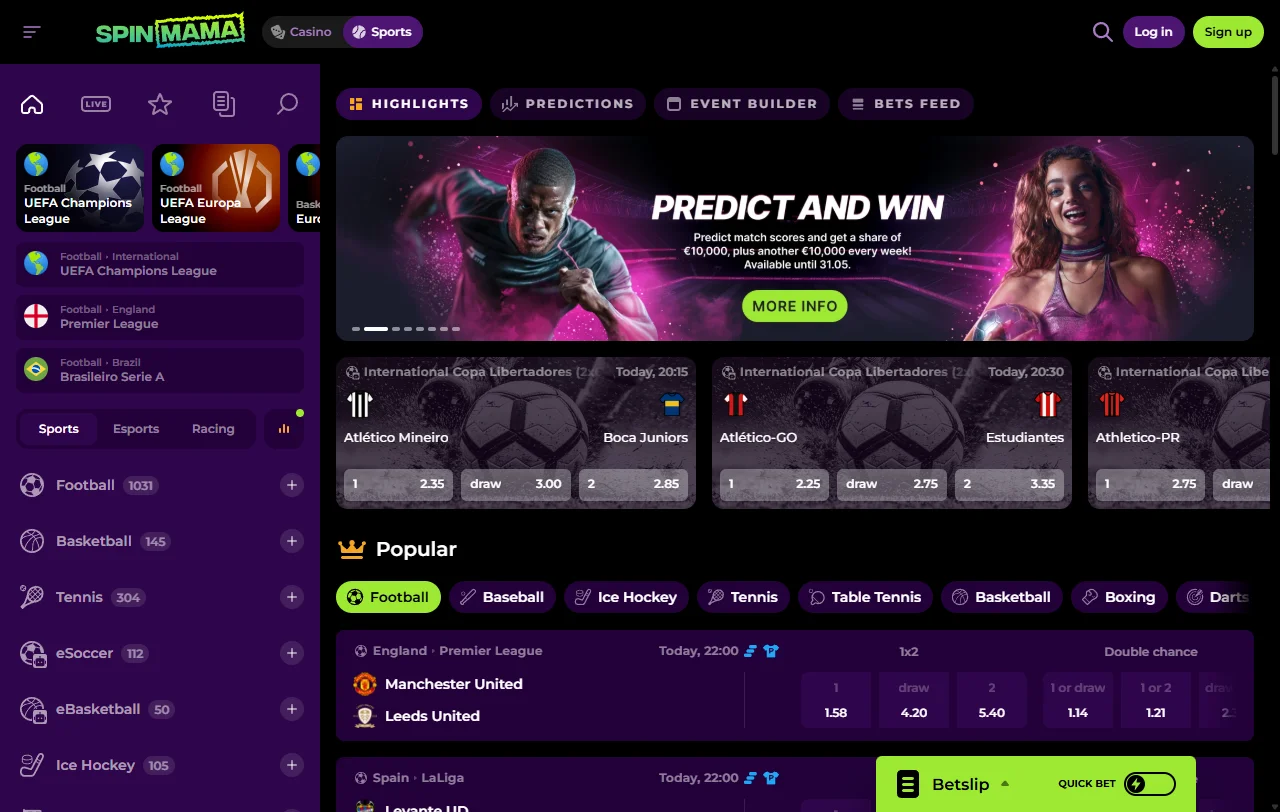 Πακέτο καλωσορίσματος του Spinmama Casino και όροι στοιχηματισμού 35x