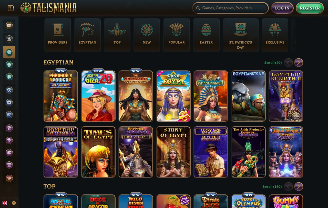 Μπόνους καλωσορίσματος του Talismania Casino έως 500 € και 200 free spins