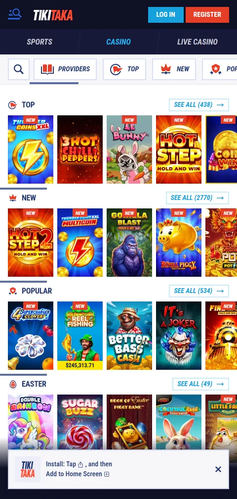 Μέθοδοι πληρωμής του TikiTaka Casino για καταθέσεις και αναλήψεις σε ευρώ