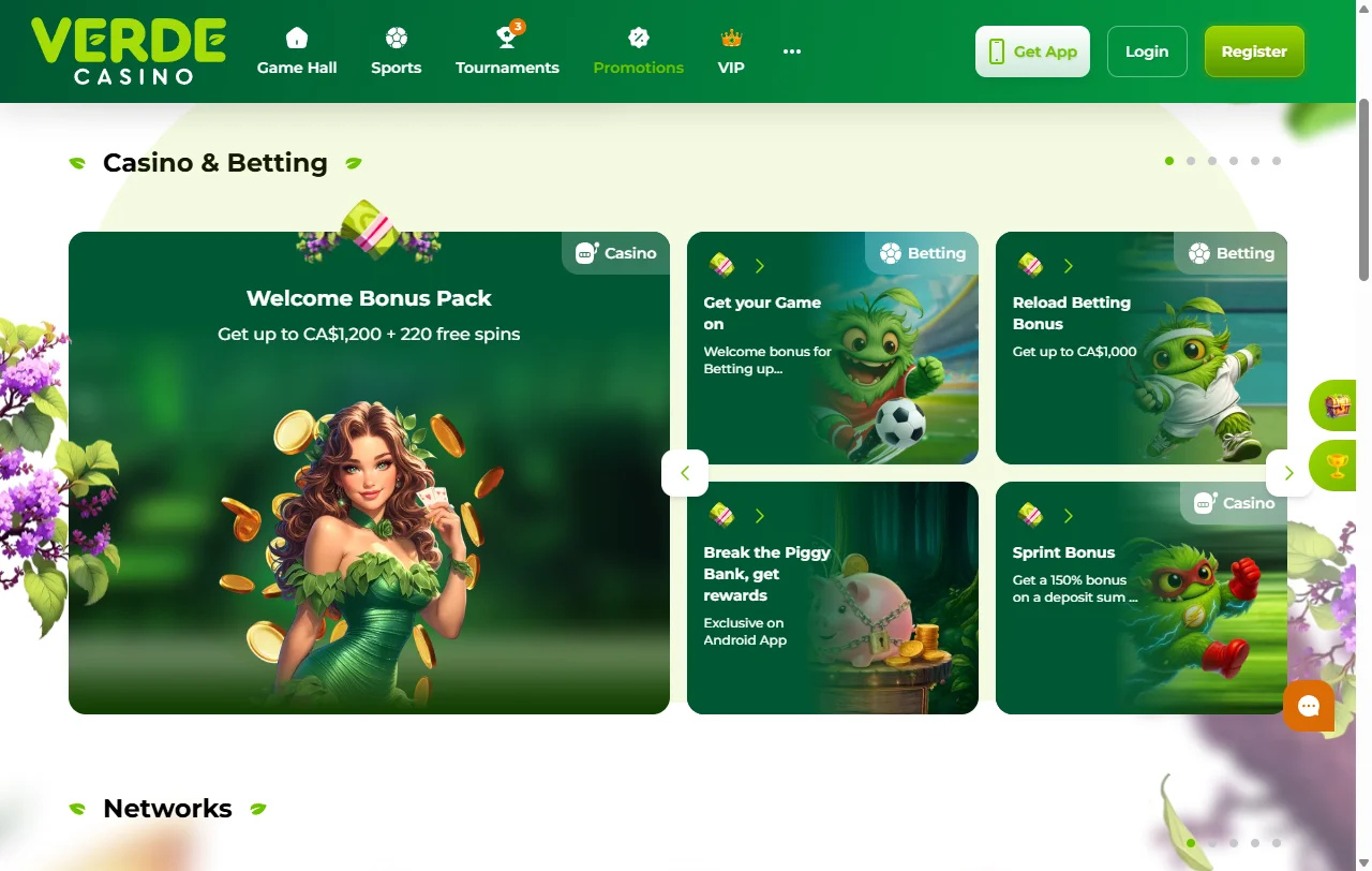 Βιβλιοθήκη slots του Verde Casino με τίτλους Pragmatic Play και Play