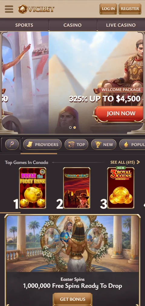 ViciBet casino σε κινητό browser χωρίς εγγενή εφαρμογή Android