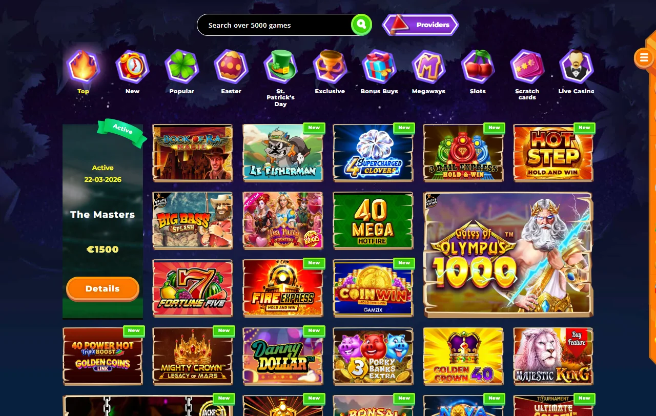 Πακέτο καλωσορίσματος Wazamba Casino 100% έως 500 € με 200 free spins