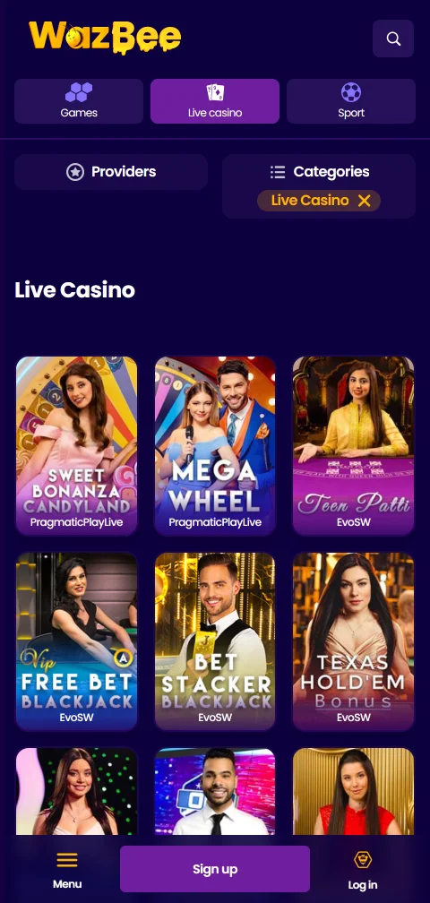 Άδεια Curaçao και διαχειριστής JER-TEAM N.V. του Wazbee Casino